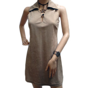Light Brown Collared Dress